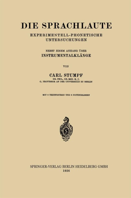 Die Sprachlaute - Carl Stumpf