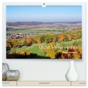 Die Wetterau mit Mundart-Statements (hochwertiger Premium Wandkalender 2025 DIN A2 quer), Kunstdruck in Hochglanz - kexDESIGN Exner