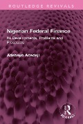 Cover-Bild zum Titel 'Nigerian Federal Finance' von 'Adebayo Adedeji'