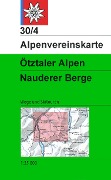 Cover-Bild zum Titel 'DAV Alpenvereinskarte 30/4 Ötztaler Alpen - Nauderer Berge 1 : 25 000' von ''