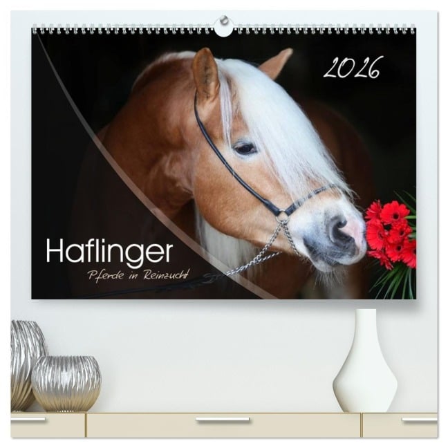 Haflinger-Pferde in Reinzucht (hochwertiger Premium Wandkalender 2026 DIN A2 quer), Kunstdruck in Hochglanz - Natural-Golden. de Natural-Golden. de