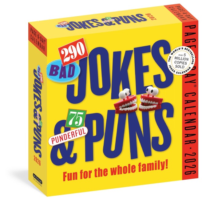290 Bad Jokes & 75 Punderful Puns Page-A-Day(r) Calendar 2026 - Workman Calendars