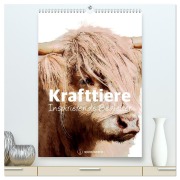 Cover-Bild zum Titel 'Krafttiere - Inspirierende Begleiter voller Magie und Seele (hochwertiger Premium Wandkalender 2026 DIN A2 hoch), Kunstdruck in Hochglanz' von 'Astrid Ryzek'