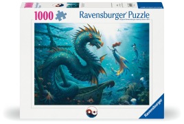 Cover-Bild zum Titel '1000 Teile - Verzauberte Tiefen: Drache, Meerjungfau und Schildkröten' von ''