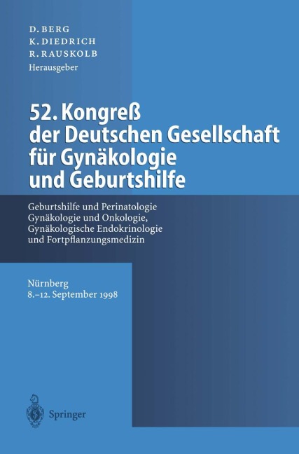 52. Kongreß der Deutschen Gesellschaft für Gynäkologie und Geburtshilfe - 