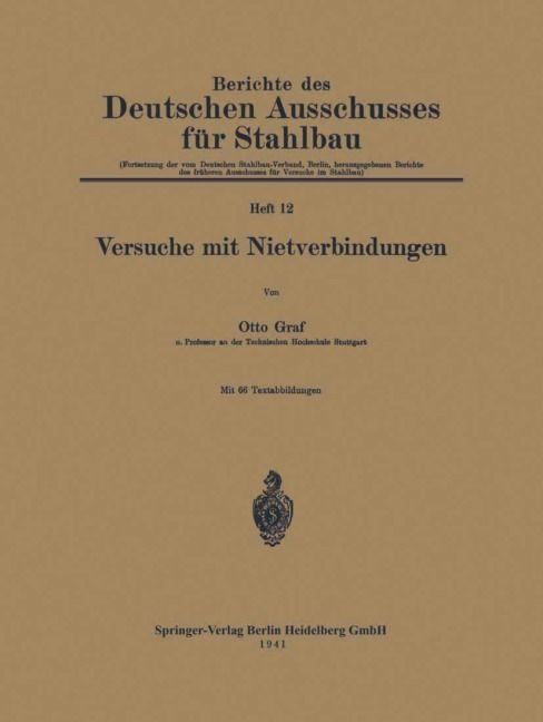 Versuche mit Nietverbindungen - Otto Graf