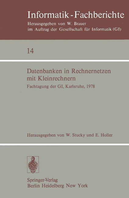 Datenbanken in Rechnernetzen mit Kleinrechnern - 