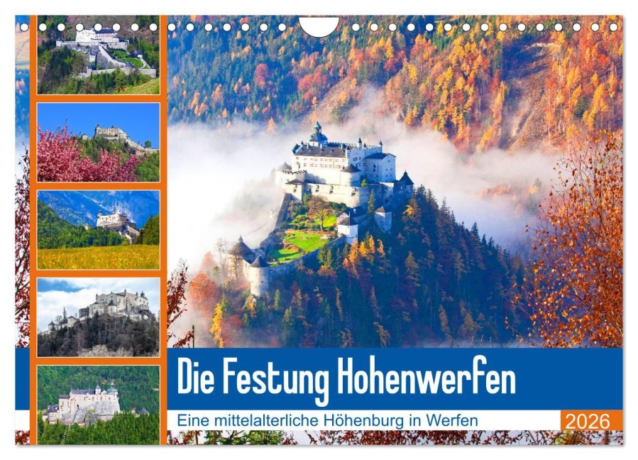 Die Festung Hohenwerfen (Wandkalender 2026 DIN A4 quer), CALVENDO Monatskalender - Christa Kramer