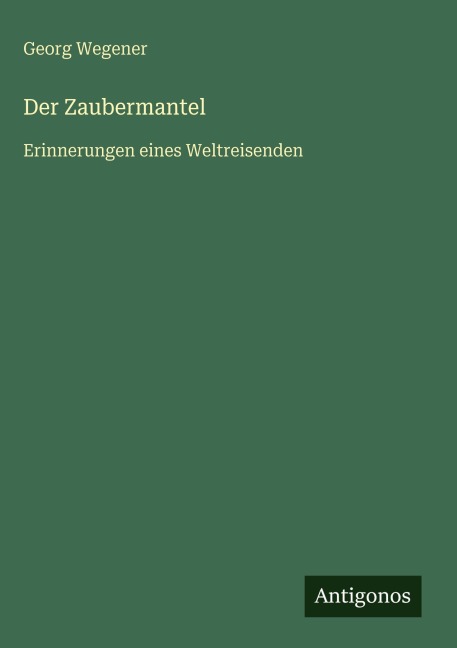 Der Zaubermantel - Georg Wegener