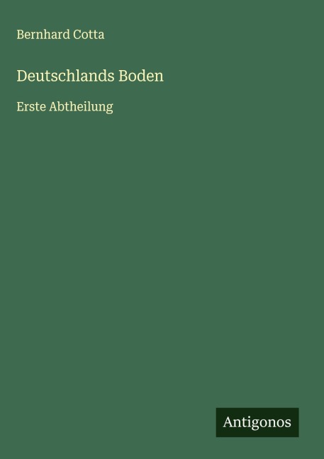 Deutschlands Boden - Bernhard Cotta