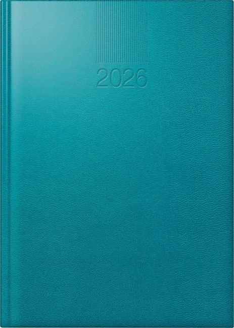 rido/idé 7028903386 | Buchkalender Mod. ROMA 1 2026 | A5, Kunststoff, dunkelblau - 
