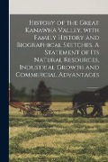 Cover-Bild zum Titel 'History of the Great Kanawha Valley, With Family History and Biographical Sketches. A Statement of Its Natural Resources, Industrial Growth and Commer' von 'Anonymous'