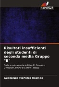 Cover-Bild zum Titel 'Risultati insufficienti degli studenti di seconda media Gruppo "B"' von 'Guadalupe Martínez Ocampo'