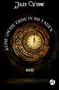 Cover-Bild zum Titel 'Reise um die Erde in 80 Tagen' von 'Jules Verne'