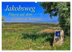 Jakobsweg - pilgern auf dem Camino de Santiago (Wandkalender 2026 DIN A2 quer), CALVENDO Monatskalender - Peter Roder