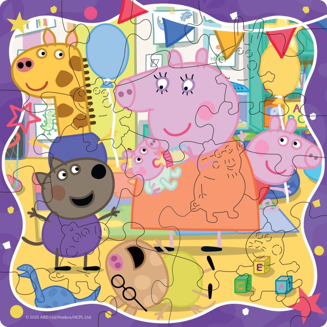 Kinderpuzzle 22 Teile - Peppa Wutz - Peppa Pig Freundschaftsparty - 