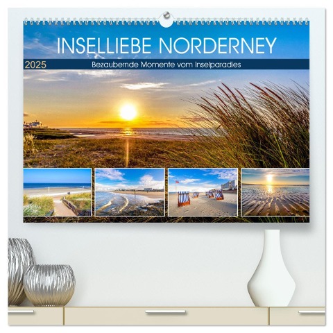 INSELLIEBE NORDERNEY (hochwertiger Premium Wandkalender 2025 DIN A2 quer), Kunstdruck in Hochglanz - Andrea Dreegmeyer