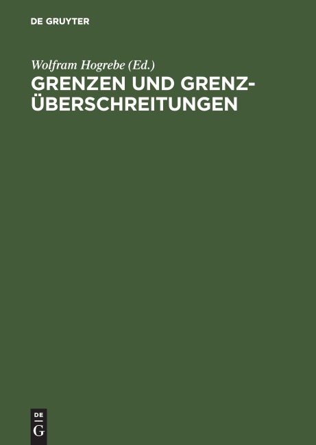 Grenzen und Grenzüberschreitungen - 