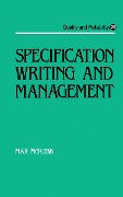 Cover-Bild zum Titel 'Specification Writing and Management' von 'Max Mcrobb'