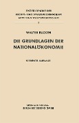 Cover-Bild zum Titel 'Die Grundlagen der Nationalökonomie' von 'Walter Eucken'