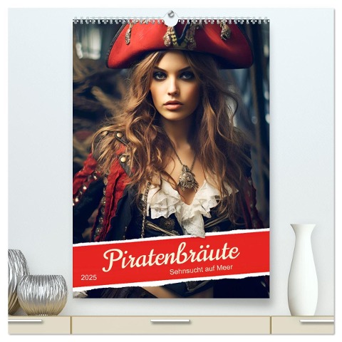 Piratenbräute Sehnsucht auf Meer (hochwertiger Premium Wandkalender 2025 DIN A2 hoch), Kunstdruck in Hochglanz - Anja Frost