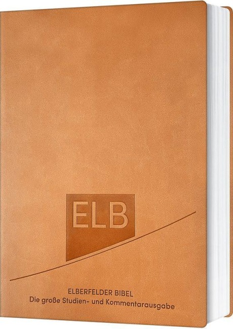 Elberfelder Bibel. Die große Studien- und Kommentarausgabe, Kunstleder Beige - 