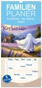 Cover-Bild zum Titel 'Familienplaner 2026 - Korbinian, der kleine Geist mit 5 Spalten (Wandkalender, 21 x 45 cm) CALVENDO' von 'Garrulus Glandarius'