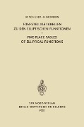 Cover-Bild zum Titel 'Fünfstellige Tabellen zu den Elliptischen Funktionen / Five Place Tables of Elliptical Functions' von 'Max Schuler, Hans Gebelein'
