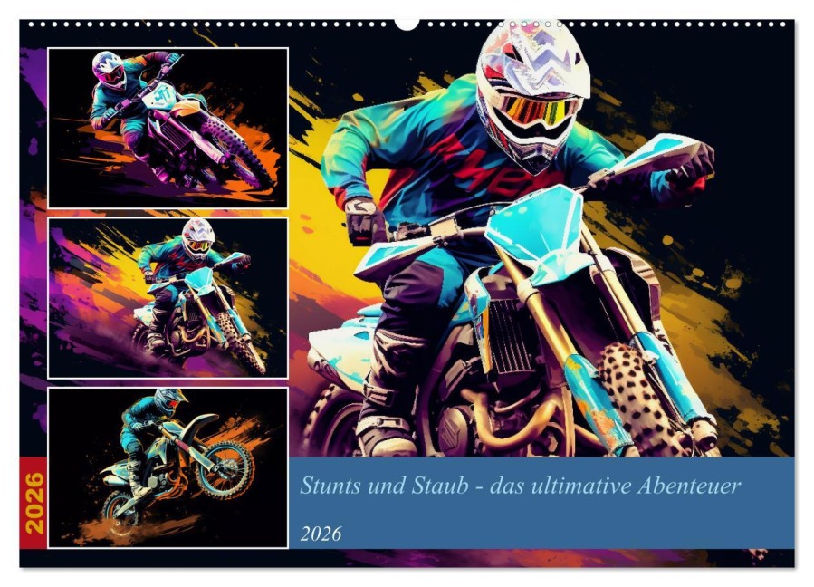 Stunts und Staub - das ultimative Abenteuer (Wandkalender 2026 DIN A2 quer), CALVENDO Monatskalender - Steffen Gierok-Latniak