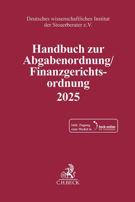 Handbuch zur Abgabenordnung / Finanzgerichtsordnung 2025. AO / FGO 2025 - 