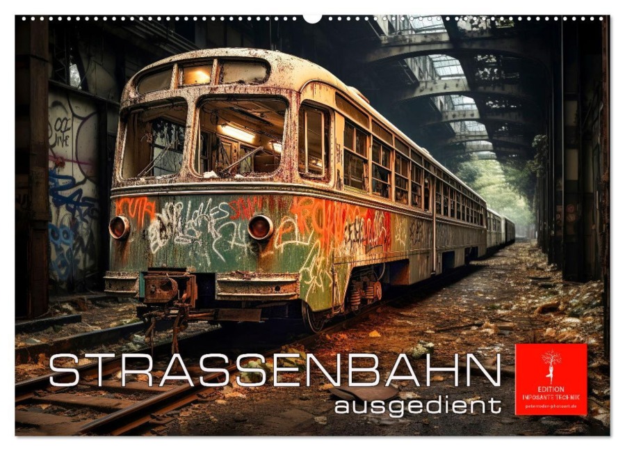 Straßenbahn ausgedient (Wandkalender 2026 DIN A2 quer), CALVENDO Monatskalender - Peter Roder