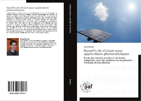 Nanofils de silicium pour applications photovoltaïques - David Kohen