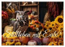 Stillleben mit Eule (Wandkalender 2026 DIN A2 quer), CALVENDO Monatskalender - HanneLeese HanneLeese