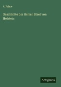 Cover-Bild zum Titel 'Geschichte der Herren Stael von Holstein' von 'A. Fahne'