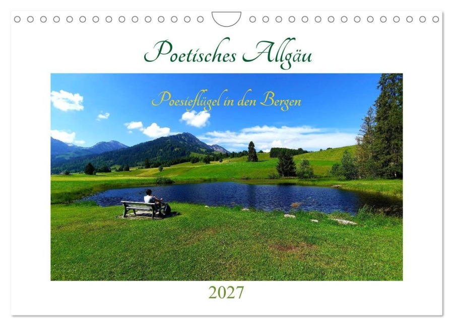 Poetisches Allgäu (Wandkalender 2027 DIN A4 quer), CALVENDO Monatskalender - Grit Roß /Poesieflügel