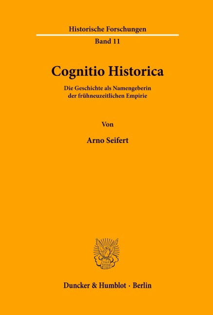 Cognitio Historica. - Arno Seifert