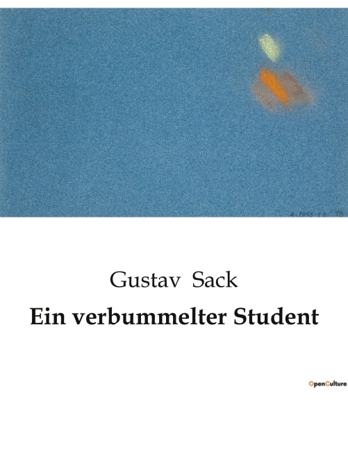 Ein verbummelter Student - Gustav Sack