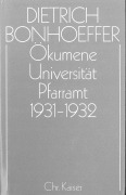 Cover-Bild zum Titel 'Ökumene,  Universität ,  Pfarramt  1931-1932' von ''