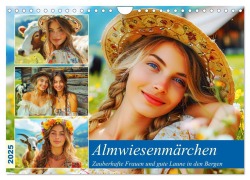 Almwiesenmärchen. Zauberhafte Frauen und gute Laune in den Bergen (Wandkalender 2025 DIN A4 quer), CALVENDO Monatskalender - Rose Hurley