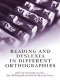Cover-Bild zum Titel 'Reading and Dyslexia in Different Orthographies' von ''