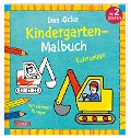 Ausmalbilder für Kita-Kinder: Das dicke Kindergarten-Malbuch: Fahrzeuge - Andrea Pöter