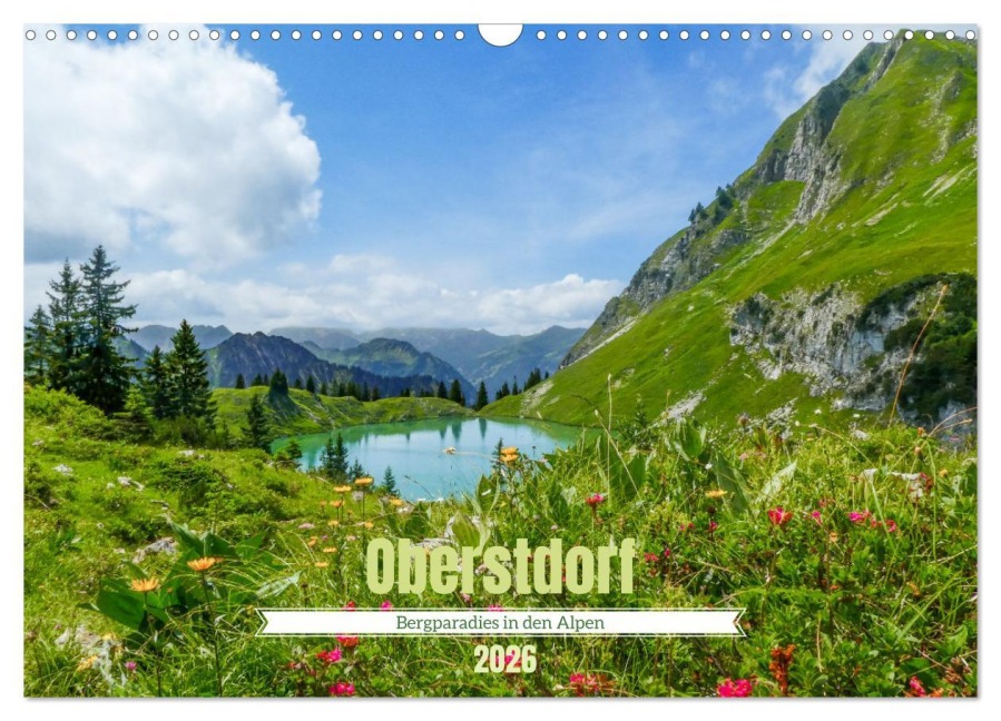 Oberstdorf - Bergparadies in den Alpen (Wandkalender 2026 DIN A3 quer), CALVENDO Monatskalender - Thorsten Kleinfeld