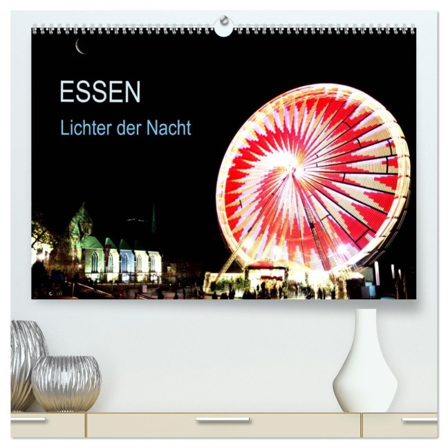 Essen Lichter der Nacht (hochwertiger Premium Wandkalender 2026 DIN A2 quer), Kunstdruck in Hochglanz - Armin Joecks