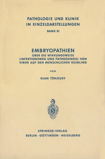 Embryopathien - G. Töndury