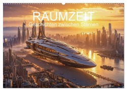 Cover-Bild zum Titel 'Raumzeit. Geschichten zwischen Sternen (Wandkalender 2027 DIN A2 quer), CALVENDO Monatskalender' von 'Juehust'
