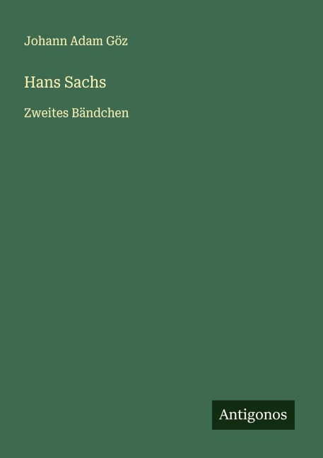 Hans Sachs - Johann Adam Göz