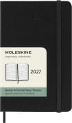 Cover-Bild zum Titel 'Moleskine 12 Monate Wochenkalender 2027, Pocket/A6, 1 Wo = 2 Seiten, horizontal, fester Einband, Schwarz' von ''