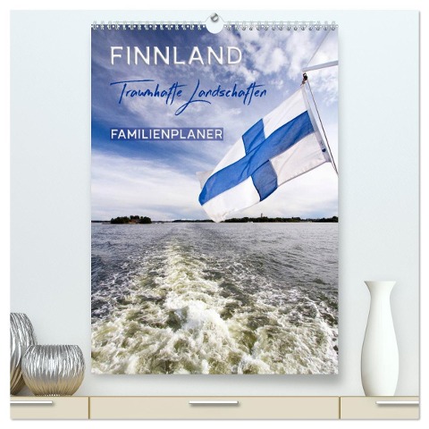 FINNLAND Traumhafte Landschaften / Familienplaner (hochwertiger Premium Wandkalender 2025 DIN A2 hoch), Kunstdruck in Hochglanz - Melanie Viola