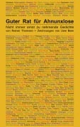 Cover-Bild zum Titel 'Guter Rat für Ahnunxlose' von 'Rainer Thomsen'