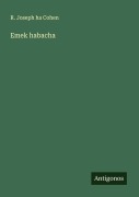 Cover-Bild zum Titel 'Emek habacha' von 'R. Joseph Ha Cohen'